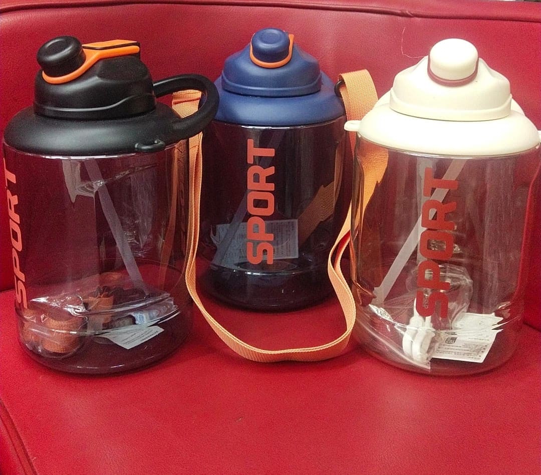 Transparent Big Belly Water Bottle, 2500ml Sports Fitness Water Bottle, Portable Anti Fall Water Barrel, Portable Fitness Jug, Sport Gym Drinking Tumbler Transparent Big Belly Water Bottle, 2500ml Sports Fitness Water Bottle, Portable Anti Fall Water Barrel, Portable Fitness Jug, Sport Gym Drinking Tumbler
